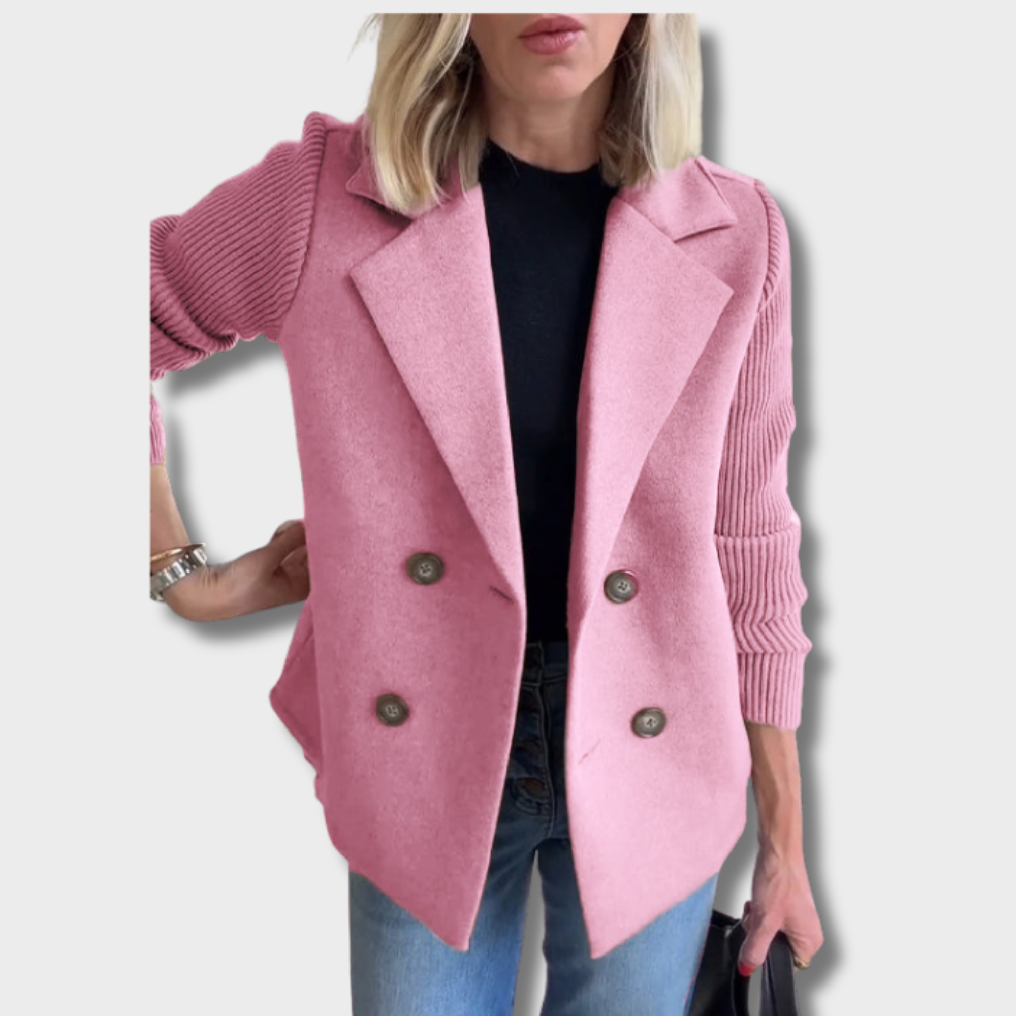 Hedvig | Elegant Strikærme Blazer