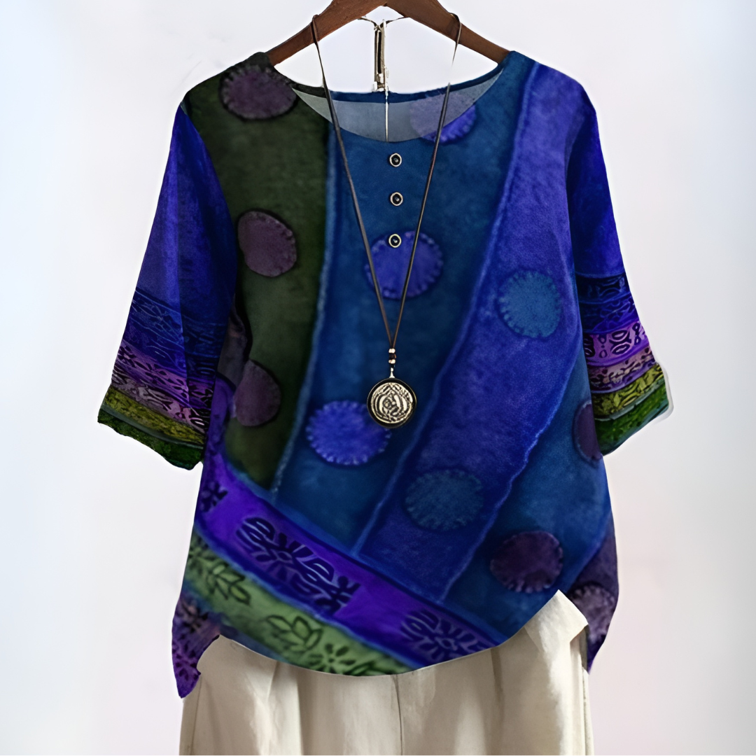Elegant og Flydende Boho Bluse Design