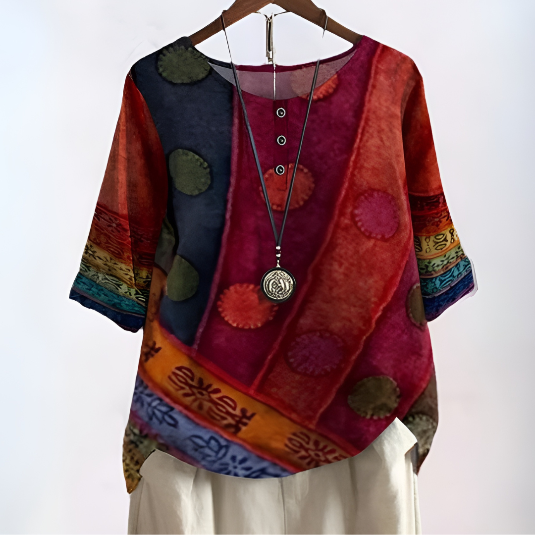Elegant og Flydende Boho Bluse Design