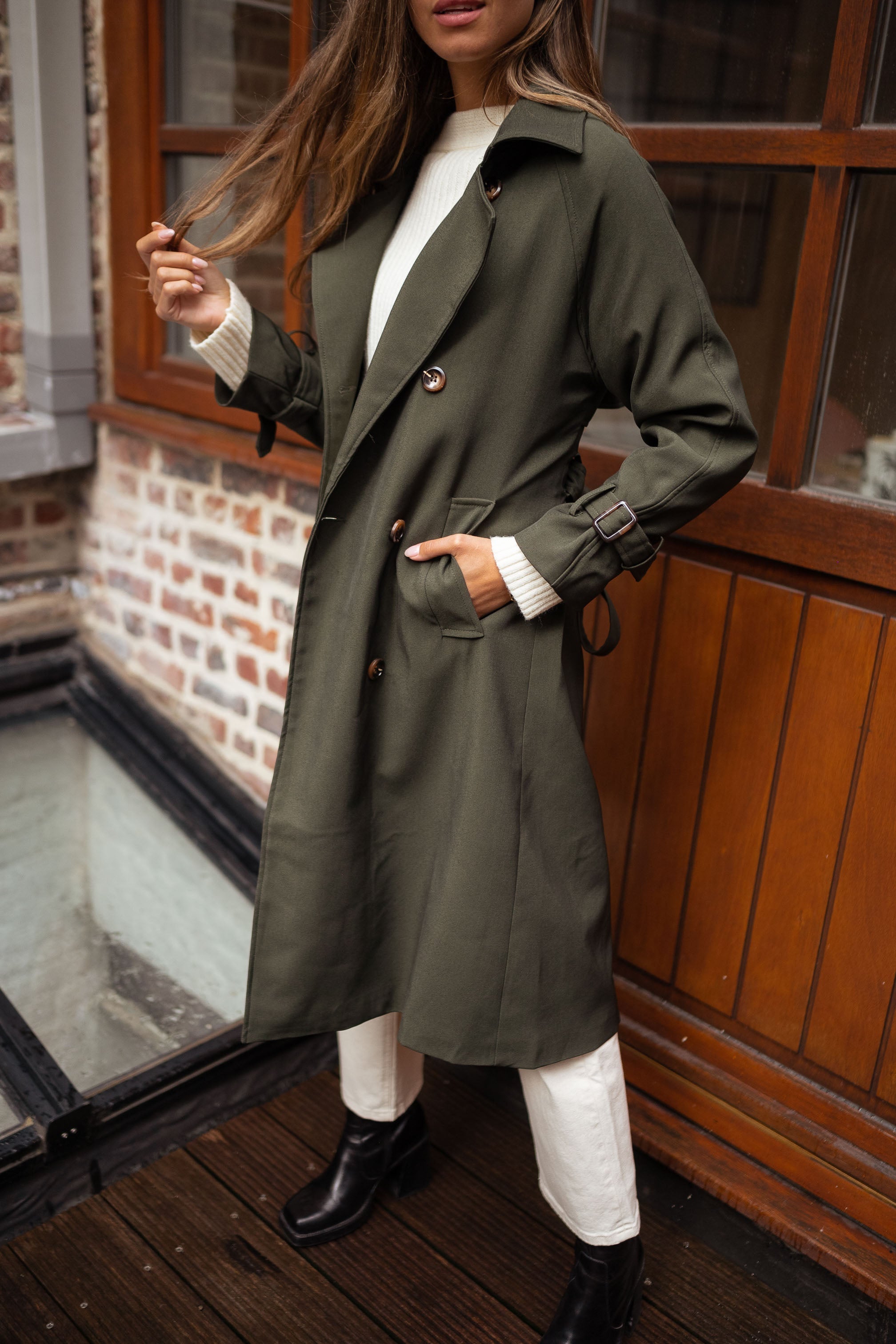 Karla | Elegant Trenchcoat til Kvinder