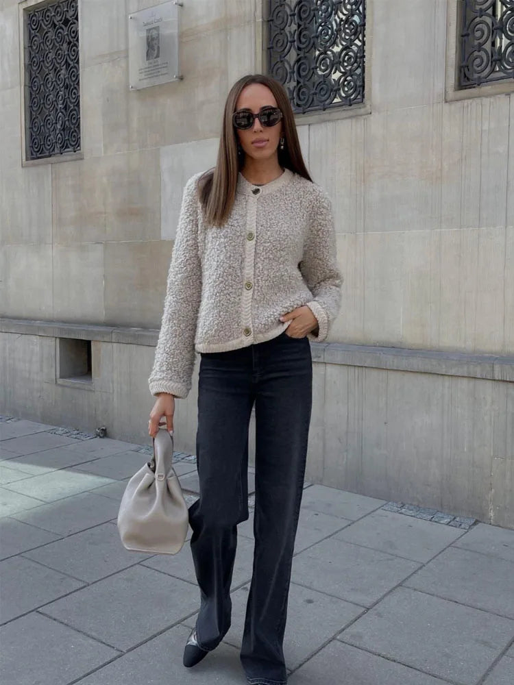 Elin | Casual Teddyjakke med Elegant Look