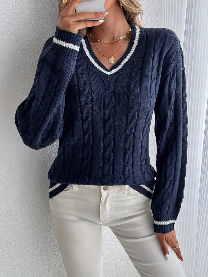 Nanna | Vinterklar V-Hals Hygge Sweater