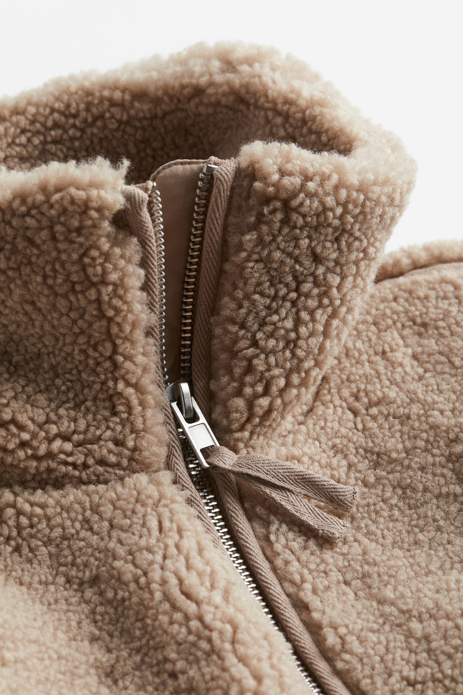 Josefine | Varm Dame Teddyjakke med Lynlås