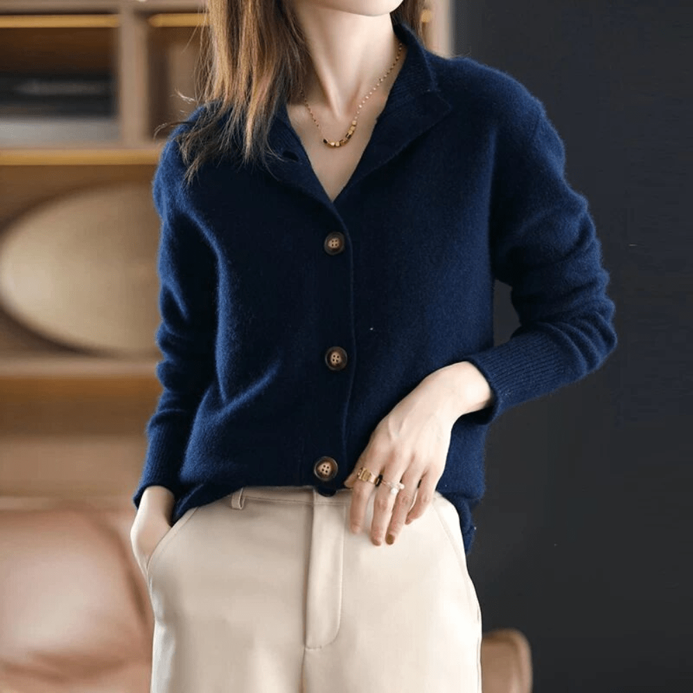Anne - Luksuriøs Strikket Cardigan