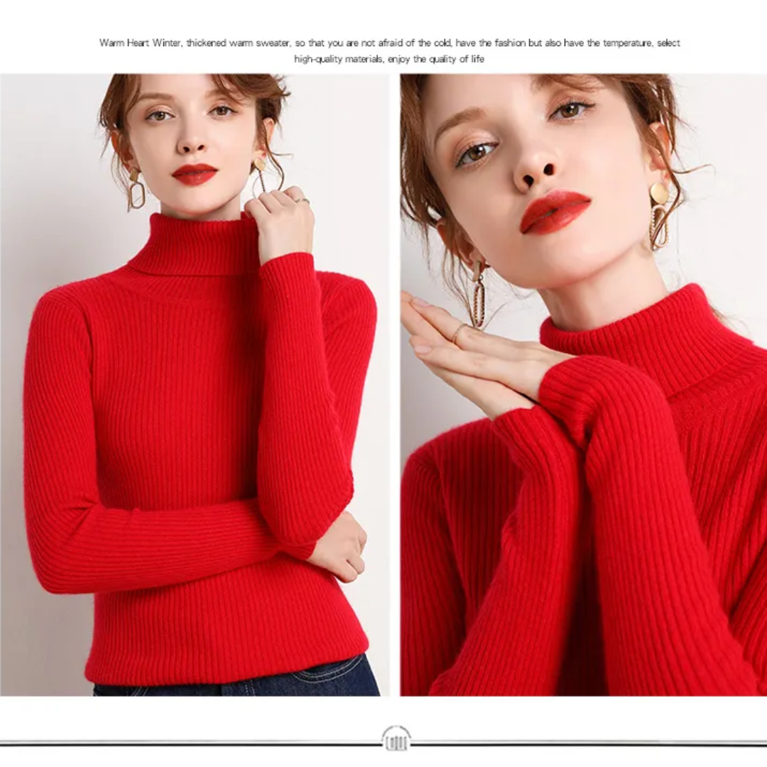 Tove | Vinterklar Cashmere Rullekrave Sweater